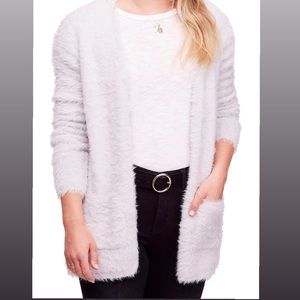 Free people silver/blue cardigan